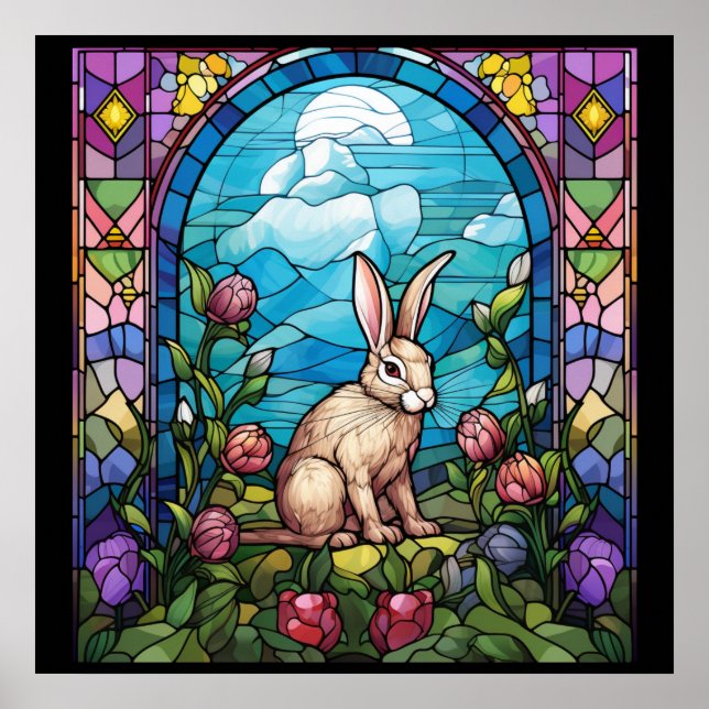Easter Stained Glass Poster (Front)