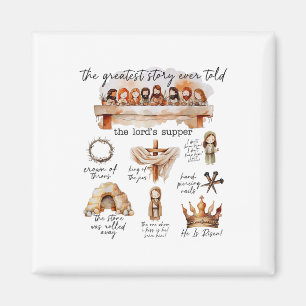 Easter Story The Greatest Story Ever Told Christia Magnet