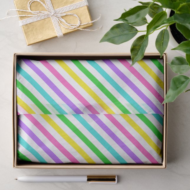 Easter Stripe 8 Tissue Paper (Gift)