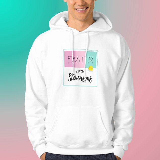 'Easter stripes' | Personalized Easter Hoodie (Creator Uploaded)