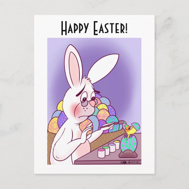 Easter Surprise Funny Postcard (Front)