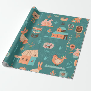 Easter Symbols Wrapping Paper