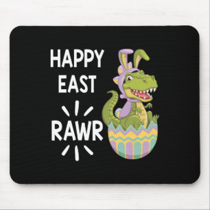 Easter T Rex Dinosaur Bunny Egg Happy Eastrawr Tod Mouse Pad