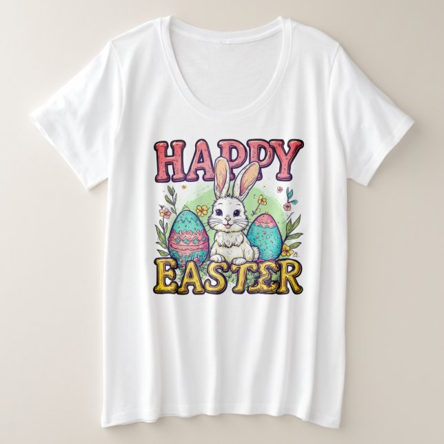 Easter T-Shirt Plus Size T-Shirt (Design Front)