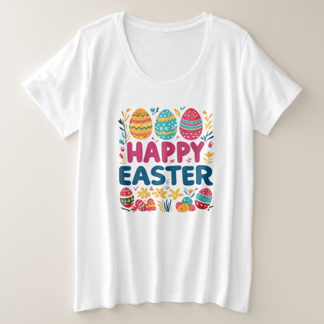 Easter T-Shirt Plus Size T-Shirt (Design Front)