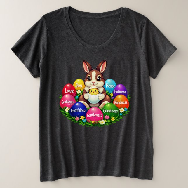 Easter T-Shirt Plus Size T-Shirt (Design Front)