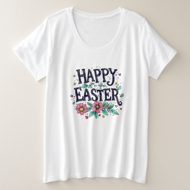 Easter T-Shirt Plus Size T-Shirt (Design Front)