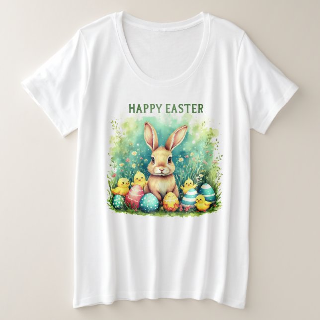 Easter T-Shirt Plus Size T-Shirt (Design Front)