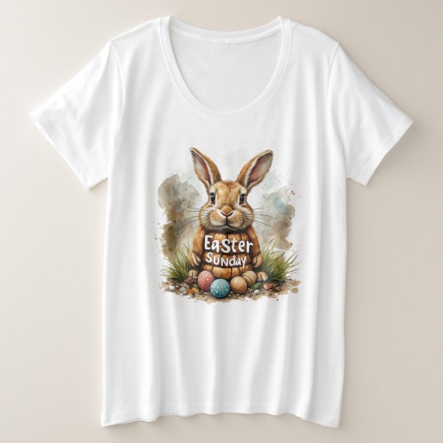 Easter T-Shirt Plus Size T-Shirt (Design Front)