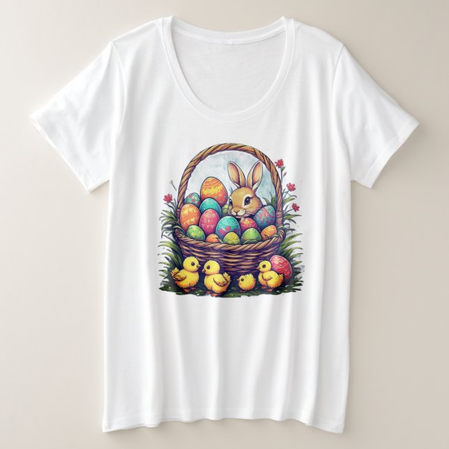 Easter T-Shirt Plus Size T-Shirt (Design Front)