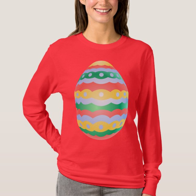 Easter T-Shirt Women's Easter Egg Shirt (Front)