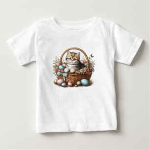 Easter Tabby Kitten Baby T-Shirt