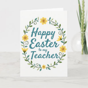 Easter Teacher Season Card