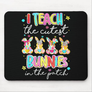 Easter teacher teach the cutest bunnies in the mouse pad