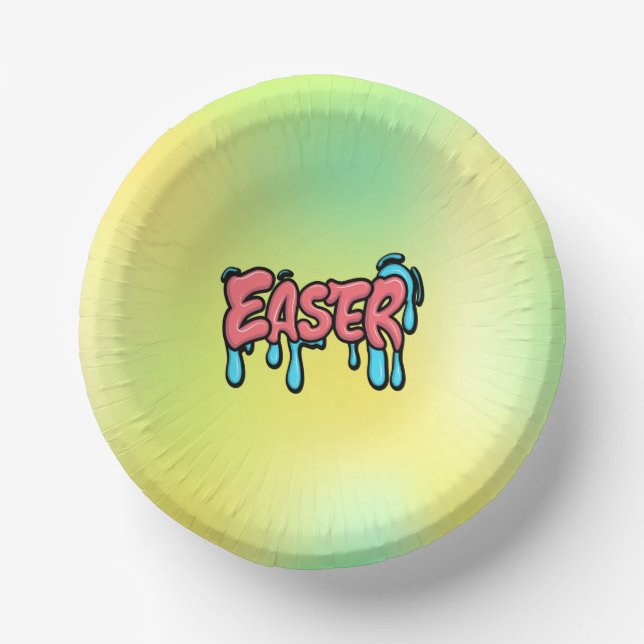 Easter Text Sublimation-61424 Paper Plate (Front)