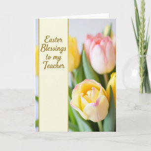 Easter Thanks Teacher Card