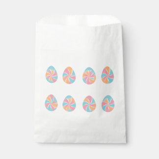 Easter Tie-Dye eggs mid-tone soft pattern Favour Bags