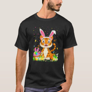 Easter Tiger Bunny Egg Hunting Tiger Easter Sunday T-Shirt