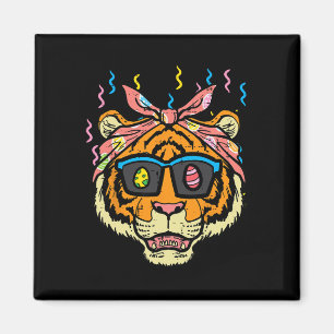 Easter Tiger Face Eggs Hunting Animal Women Girls  Magnet