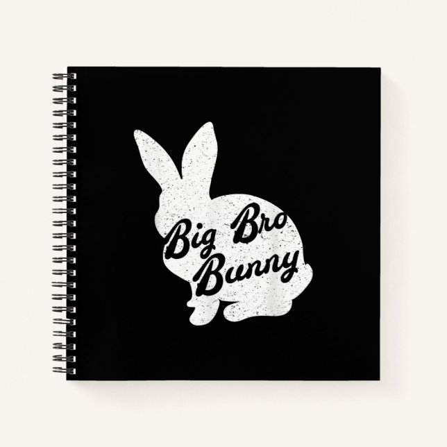 Easter To Big Bro Bunny Gift For Brother Notebook (Front)