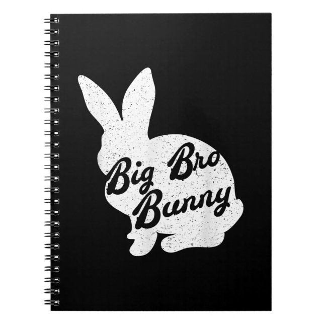 Easter To Big Bro Bunny Gift For Brother Notebook (Front)