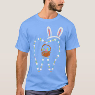 Easter Tooth Bunny Ears Cute Teeth Dentist Dental T-Shirt