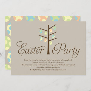 Easter Tree Easter Party Invitation