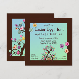 Easter Tree Invitation