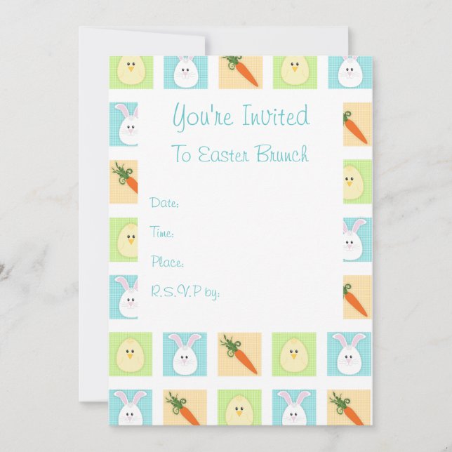 Easter Trio Invitation (Front)