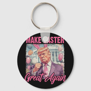 Easter Trump 2025 Make Easter Great Again Funny Eg Key Ring