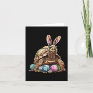 Easter Turtle Easter Turtle Bunny Ears Easter Egg  Card
