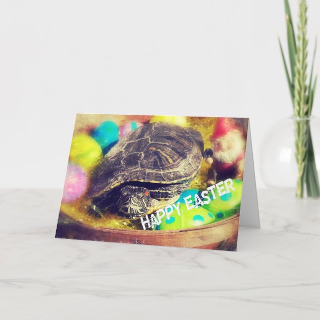 Easter Turtle Holiday Card (Front)