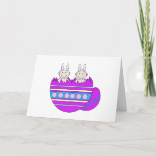 Easter Twins Graphic Holiday Card