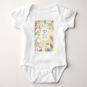 easter unicorn baby bodysuit