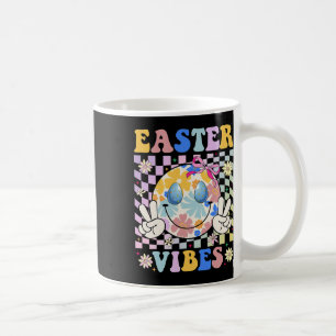 Easter Vibes Coquetee Smile Bunny Peace Retro Groo Coffee Mug