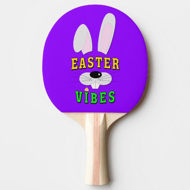 Easter Vibes Ping Pong Paddle (Front)
