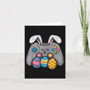Easter Video Game Bunny Eggs Gaming Gamer Boys Kid Card