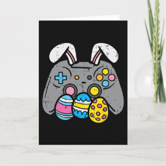 Easter Video Game Bunny Eggs Gaming Gamer Boys Men Card