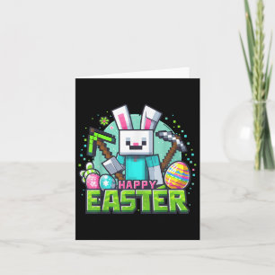 Easter Video Game Bunny Eggs Gaming Gamer Boys Men Card
