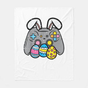 Easter Video Game Bunny Eggs Gaming Gamer Boys Men Fleece Blanket