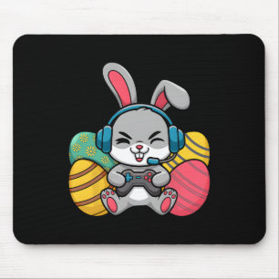 Easter Video Game Bunny Eggs Gaming Gamer Boys Men Mouse Pad