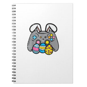 Easter Video Game Bunny Eggs Gaming Gamer Boys Men Notebook