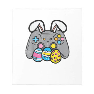 Easter Video Game Bunny Eggs Gaming Gamer Boys Men Notepad