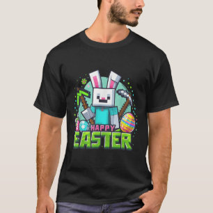 Easter Video Game Bunny Eggs Gaming Gamer Boys Men T-Shirt