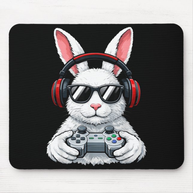 Easter Video Game Bunny Eggs Hunt Game Kiver Boys Mouse Pad (Front)