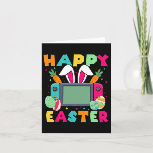 Easter Video Game Bunny Gaming Controller Gamer Bo Card