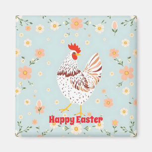 Easter Vintage Chicken Holiday Collection Magnet