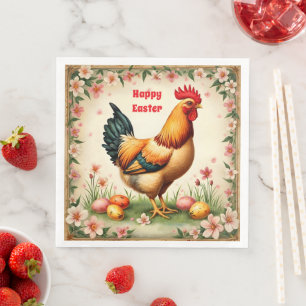 Easter Vintage Holiday Trendy Easter Collection Napkin