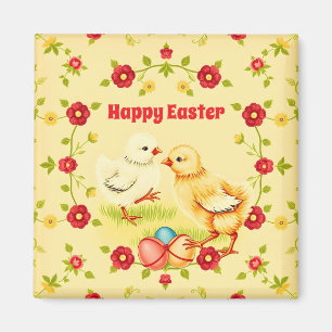 Easter Vintage Little Chicken Holiday Collection Magnet