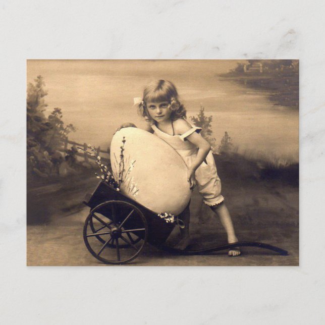 Easter vintage picture holiday postcard (Front)